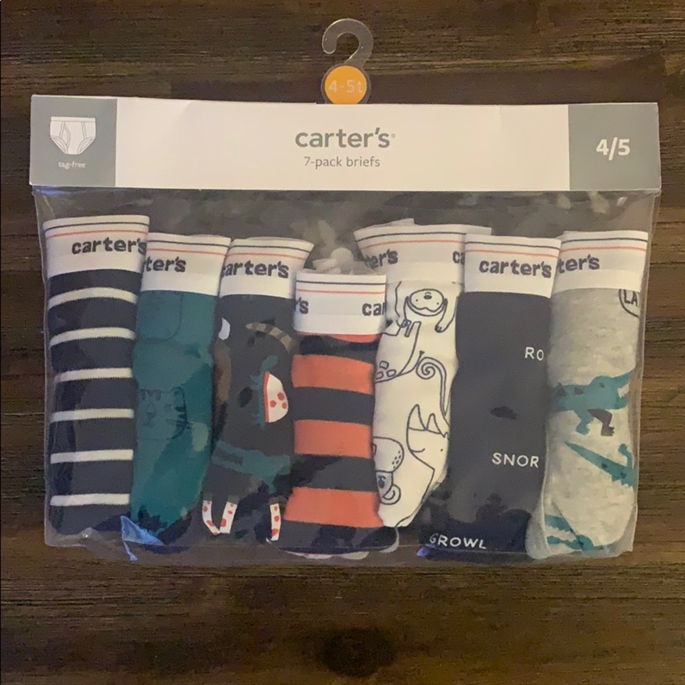 Carter’s 7-pack briefs 4/5